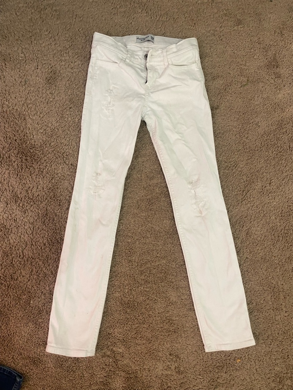 abercrombie kids White Denim Jeans